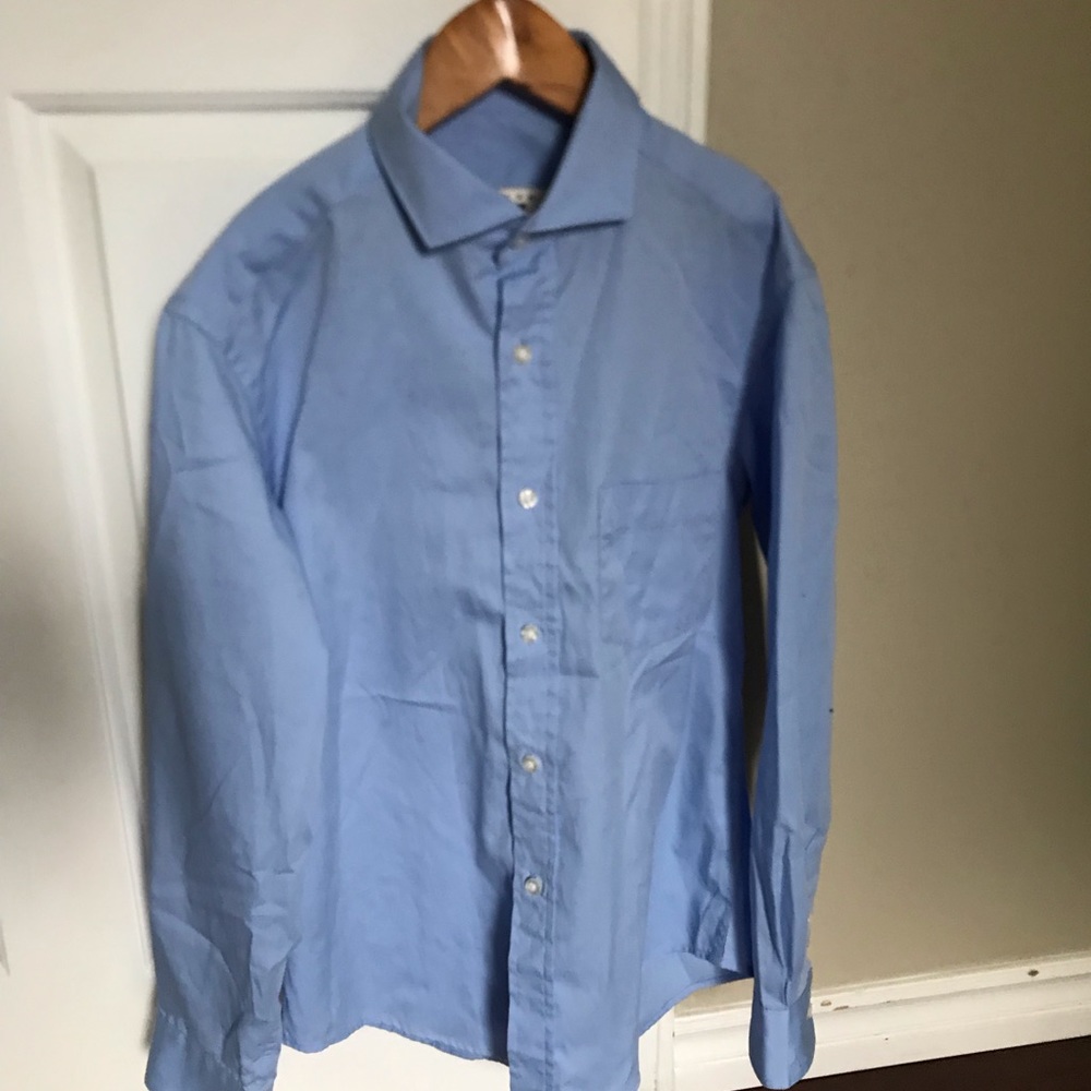 Dress shirt with clip on tie size 12 boys and belt size M